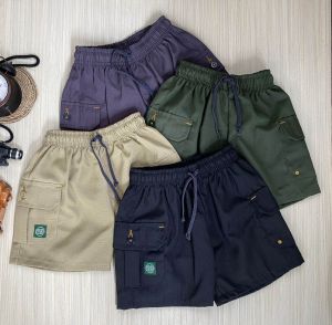 Paket Hemat 4 Pcs Celana Cargo Anak Laki Laki 3 4 5 6 7 8 Tahun