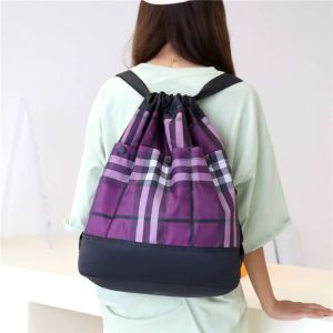 กระเป๋าสะพายหลังมีเชือกรูด กระเป๋าเป้สะพายความจุเยอะ