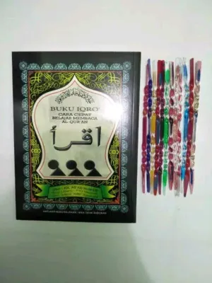 BUKU IQRO bendel BESAR cd 100% original FREE KALAM