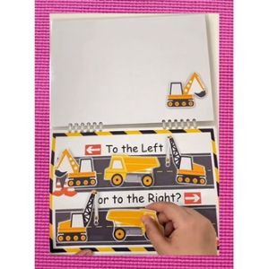[Left/Right - under construction] Laminated Quiet Book  |   Montessori Early Learning Busy Book for Kids