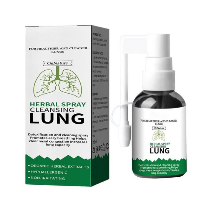 Lung Herbal Cleanser Spray Moisturize Throat Dry Itchy Cough Relieve 