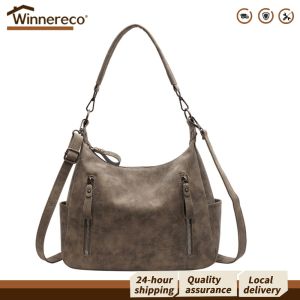 Trendy PU Leather Tote Bag for Women Large Capacity and Minimalist Style for Daily and Office Use