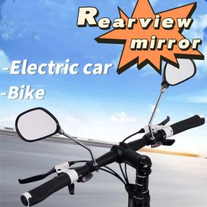 SYB 2Pcs Bicycle rearview mirror Mountain reflector cycling safety rearview mirror
