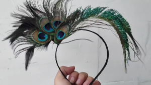 1920S flapperheadband con công bờm lông chim vintagehairaccessory cho phụ nữ showgirlsheadpiece