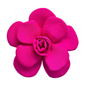 MAOMEI 3D Trâm cài hoa trà 22cm Tinh tế Mềm Hoa cài ngực lớn Thời trang Thủ công Huy hiệu trang phục trang trọng Phụ kiện quần áo