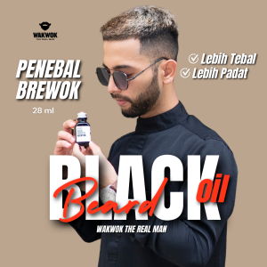 Black Beard Oil - Penebal Brewok Super (Brewok Padat & Tampak Lebih Hitam )