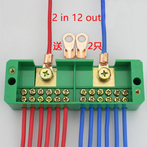 Moketa Single Phase 2 IN 6/8/12/18 Out Wire Terminal Box Connector Block Junction Box Distribution Box