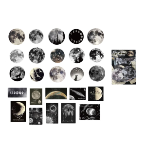 อัลบั้มสติกเกอร์ตกแต่งสติกเกอร์ที่สวยงาม50ชิ้นสำหรับกระบอกน้ำโน้ตบุ๊กสมุดโน้ตโทรศัพท์แล็ปท็อป