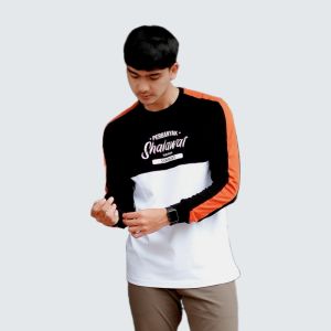 Kaos Dakwah Annaml | Baju Kaos Dakwah Pria Lengan Panjang- -Kaos Dakwah Sholawat - Premium Quality (Berbahan Cotton Combed-Adem dan Menyerap Keringat)
