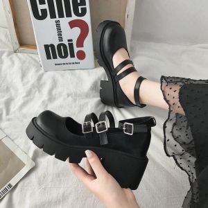 【COD】Fashion Style JK /Lolita Casual Students Mary Janes Shoes Classic Black Leather Shoes Women Shoes