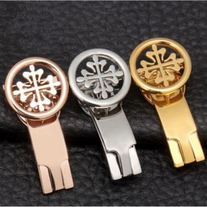 NEW Stainless steel Butterfly Buckle Watch Band Strap Clasp 18mm 20mm Gold Silver Deployment Buckle Patek Style Watch Accessories