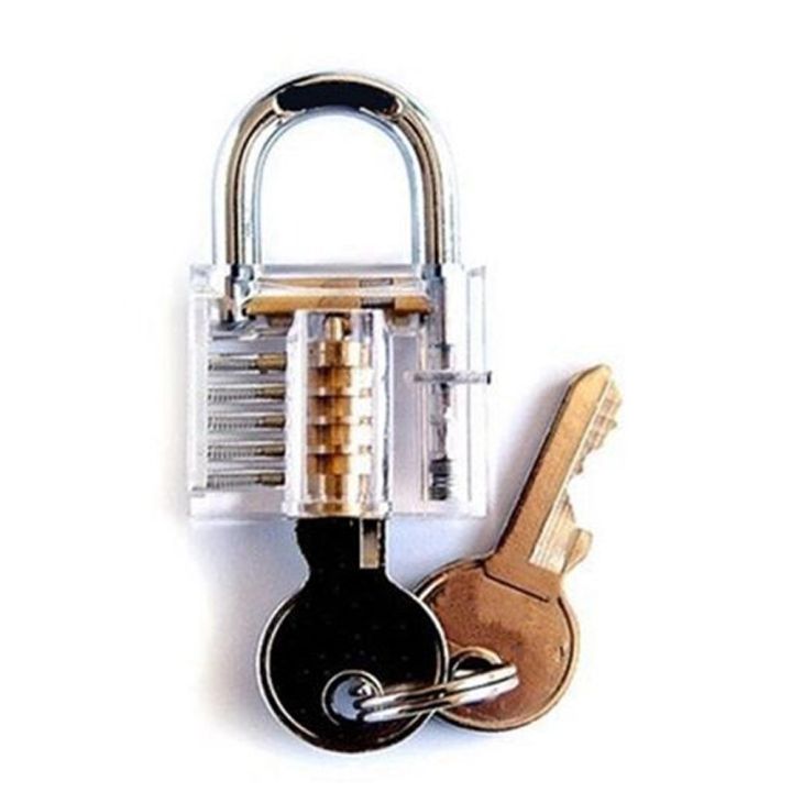 Keytool 1pc Transparent Locks Combination Practice Lockith Training