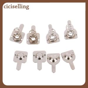 [ciciselling] 10 cặp 9x9mm thay thế kim loại pin mùa xuân liên hệ với tấm bạc cho AAA