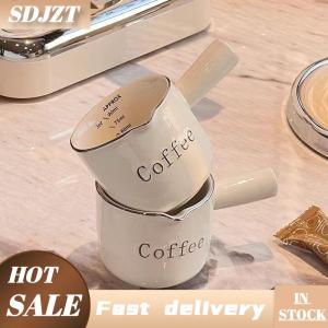 SDJZT Gốm Espresso Cà Phê Đo cup với quy mô khai thác cup sữa cup sữa Pitcher với xử lý pha cà phê Mixer quy mô đo Mugs