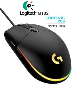 Logitech Gaming Mouse G102 LIGHTSYNC RGB lighting 6 Programmable Button Gaming bisa dii Windows 7 serta diatasnya macOS 10 serta diatasnya Chrome OS