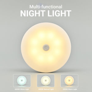 RuiMing (การจัดส่ง 2-3 วัน) 🔥 ส่วนลด 50% 🔥 สร้างสรรค์สามสีไฟกลางคืนเล็ก กลมแสงเรียนรู้สัตว์น่ารัก แสงกลางนักเรียน ไฟชาร์จแม่เหล็กตู้เสื้อผ้า