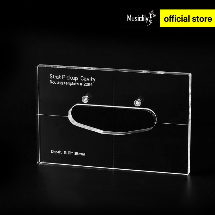 Musiclily Pro CNC Accurate Acrylic Single-coil Pickup Routing Template ...