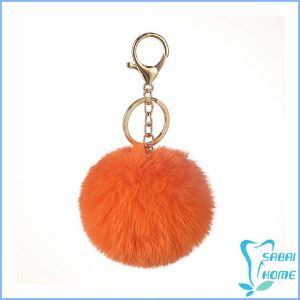 พวงกุญแจ จี้ลูกบอลหางกระต่ายน้อยน่ารัก สําหรับห้อยกระเป๋านักเรียน ขนาด 8cm Keychains