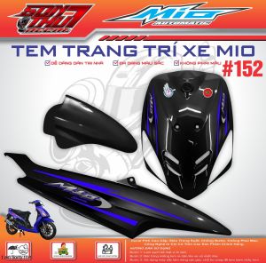 TEM XE YAMAHA MIO SPORT #152 (CHẤT LIỆU CAO CẤP - SẮC NÉT - KHÔNG PHAI MÀU)