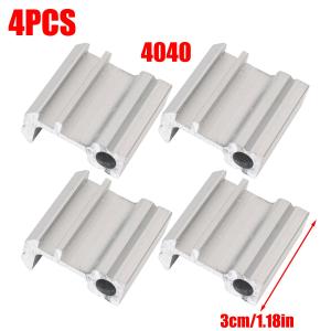 12Pcs 2020 3030 4040 Aluminium Alloy Side Panel Brackets Fixing Parts Corner Support Fixture DIY Hardware Accessory