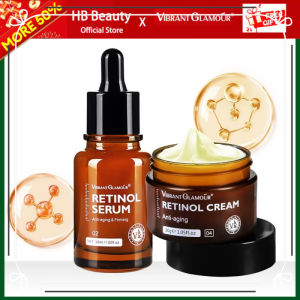VINT GLAMOUR Retinol Set Face Cream + Serum VA Anti Aging Whitening Renewing Skin Reduce Melasma
