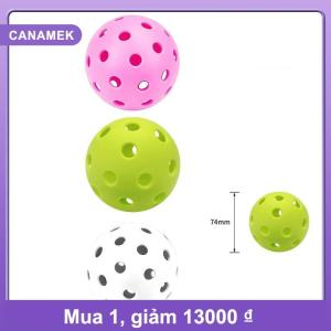 【CANAMEK】 3Pcs Golf Quả Bóng Thực Hành Chọn Lỗ Bóng Trắng Màu Xanh Vàng Cam Màu Đỏ Trong Nhà ourdoor Golf Nhựa Bóng