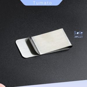 Tumato Kẹp tiền kim loại thép không gỉ chất lượng cao Kẹp tiền bằng thép không gỉ đơn giản thời trang kẹp tiền mặt đô la ví cho nam nữ