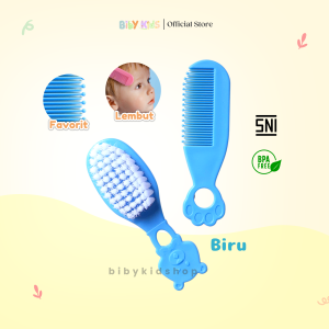 Sikat Baby Newborn Satu Set 2 In 1 Sisir Rambut Baby Lembut Sikat Rambut Baby Perlengkapan Mandi