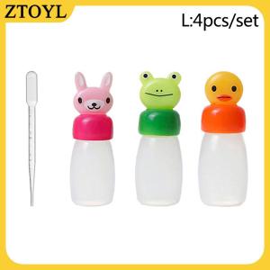 ZTOYL Phim hoạt hình nước sốt chai mini Bento hộp động vật người bạn nước tương hộp nước sốt cà chua mật ong salad Sauce container Bento Hộp phụ kiện