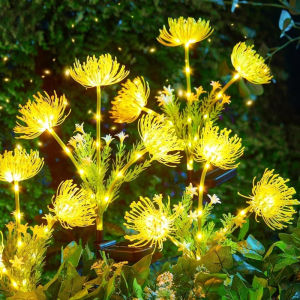 Outdoor Fake Flower Lights Garden Lights Flowers Lights with Glowing Flowers Outdoor Lights for Garden Decoration
