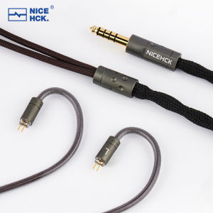 NICEHCK S77 HiFi IEM Cable High-end 7N with nylon sleeves Earphone Upgrade Wire 0.78mm 2Pin for NX8 Rockies V16 Quartet 4U