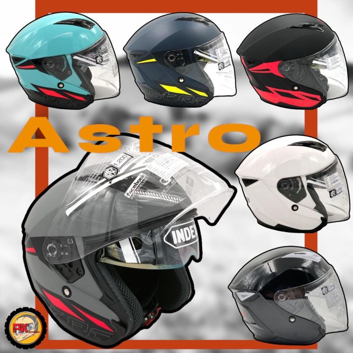 หมวกกันน็อค INDEX ASTRO หน้ากาก2ชั้น | Lazada.co.th