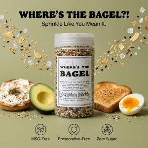 BIG MAD SPICY Everything Bagel Seasoning Topping Sprinkler Avocado Toast Eggs Cream Cheese
