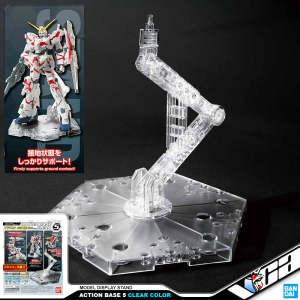 ⭐ BANDAI GUNPLA ACTION BASE 5 CLEAR MODEL ACTION FIGURE DISPLAY STAND VCA GUNDAM SINGAPORE
