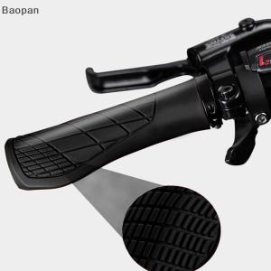 Baopan 1Pair Bicycle Grips Shockproof Bike Handlebar Cover Anti-Slip Lockable Grips Ergonomic Cycling Rubber Handle Grips