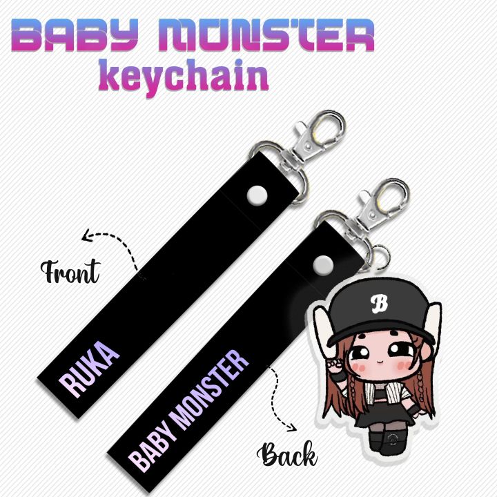[STRAP] Baby Monster Strap Hologram Gantungan Akrilik Ruka Rora Rami Chiquita Asa Pharita