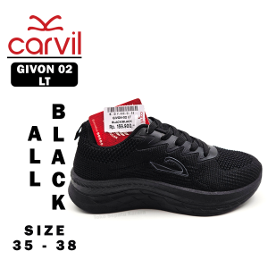 Sepatu Sekolah Anak SD SMP Remaja Laki Laki/Perempuan – CARVIL – GIVON 02 LT – Size 35-38 – Sneakers – Sport – Tali