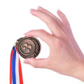 3Pcs/Set Gold Silver Bronze Award Medals Winner Medals All Sports Medal with Ribbon. 