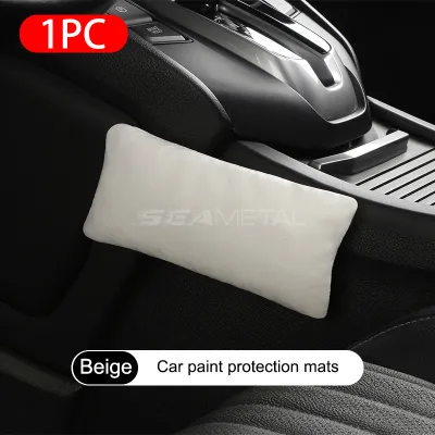 SEAMETAL Car Leg Cushion for Car Interior Pillow Leather Knee Pad Comfortable Memory Foam Leg Pad Thigh Support Car Accessories