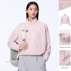 Cameljeans Outdoor Sport Womens Stand-up Collar Tops Autumn Winter Lining Polar Warm Fleece Jacket