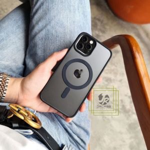 Premium Black Series Ultra Hybrid Magsafe iPhone 15 14 13 12 11 Pro Max Plus XR X XS Max Softcase Soft Case Bening Transparan Cover Wireless Magnetic Charging Silikon Silicone Jelly Hardcase