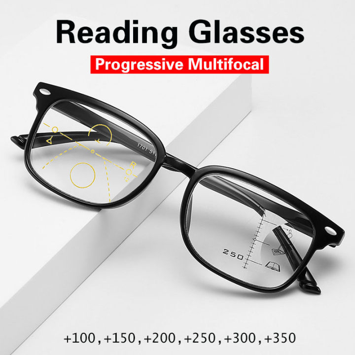 Smart Zoom Progressive Multifocal Reading Glasses Look Far and Near