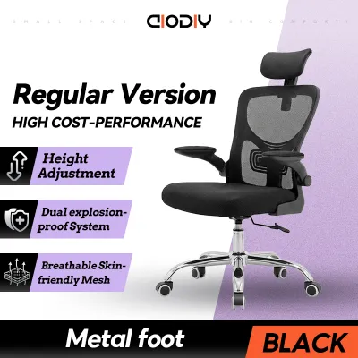AIODIY Ergonomic Gaming Chair Office Chair Heavy Duty Reclining with Adjustable Height Lumbar Support Steel Frame & Footrest