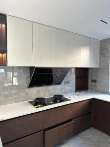 Stainless Steel & Quartz Integrated Sink Laundry Cabinet Modern Luxury Design HDB Condo Landed Custom All Sizes Professional Delivery
