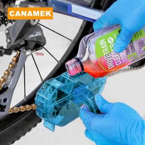 【CANAMEK】 Portable Bicycle Chain Cleaner Bike Brushes Scrubber Wash Tool Mountain Cycling Cleaning Kit Outdoor Accessory Chains Cleaning
