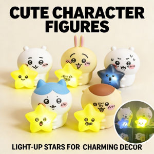 Cute Chiikawa Blind Box Starlight Friends Series Figure Doll Desk Ornament Small Night Light Toy