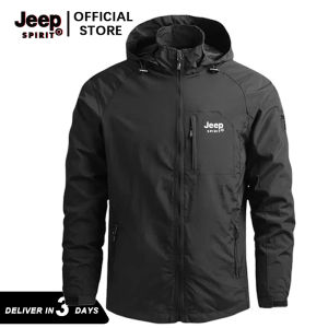 Jeep Spirit Bomber Jacket For Men Casual Motorcycle Windbreaker Outdoor Hiking Rain Coat Jackets