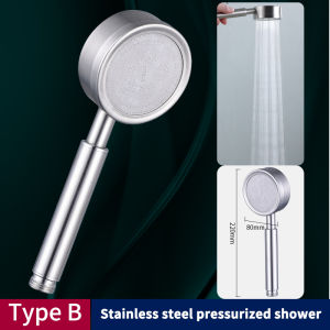 Bathroom High-Quality 304 Stainless Steel Shower Head Pressurized Water-Saving Shower Head Bathroom Fixtures Accessories