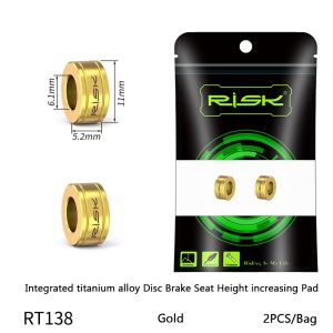 SJJL 2PCS Hợp titan Kẹp phanh đĩa M6 Nhiều màu sắc Đĩa phanh cố định nâng cao Bền bỉ Tích hợp Kẹp phanh với vít và vòng đệm Xe đạp leo núi