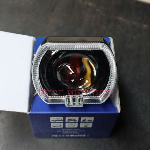 Lampu Depan Shinagawa Ala Ala Billed Biled Pnp Semua Motor Angle Eyes RGB 3.5 Inch Black Edition 9 - 80V